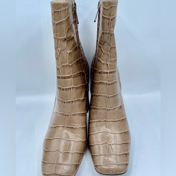 One Day Sale New Sam Edelman Fawn Leather Bootie Sz 10 - Picture 9 of 16